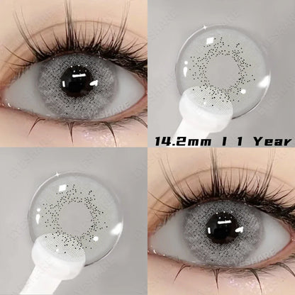 Rynx | New colored contact lenses for eyes 2 pieces blue colorful beautiful pupils green color lenses annually brown contact lenses 14.2 mm
