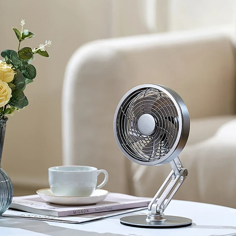 Rynx | Height-Adjustable Stand Compact Turbo Mini Desk Fan