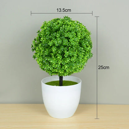 Rynx Artificial Plants Bonsai Small Tree Pot Fake Plant Flowers Potted Plants Ornaments For Home Room Table Decoration Hotel Garden Decor