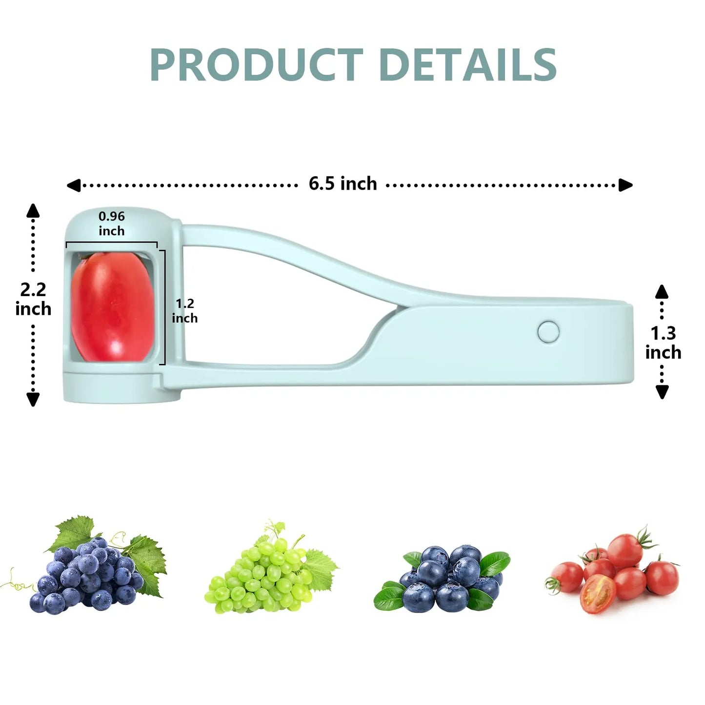 Rynx | Tomato Slicer Cutter Grape & Cherry Fruit Salad Splitter - Handy Kitchen Gadget for Toddlers and Babies