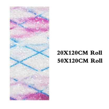 Rynx | Shiny diamond-shaped artificial leather craft roll - Ideal for stylish hair accessories and festive creations