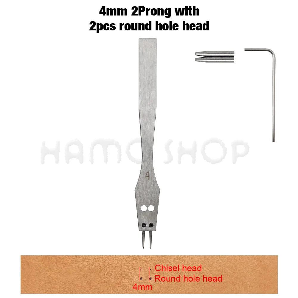 Rynx | Premium Replaceable Round Chisel Tool Set for Leatherworking