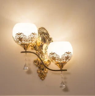 Rynx | CrystalLuxe - LED Wall Lamp Gold Bedroom & Living Room Mood Lighting