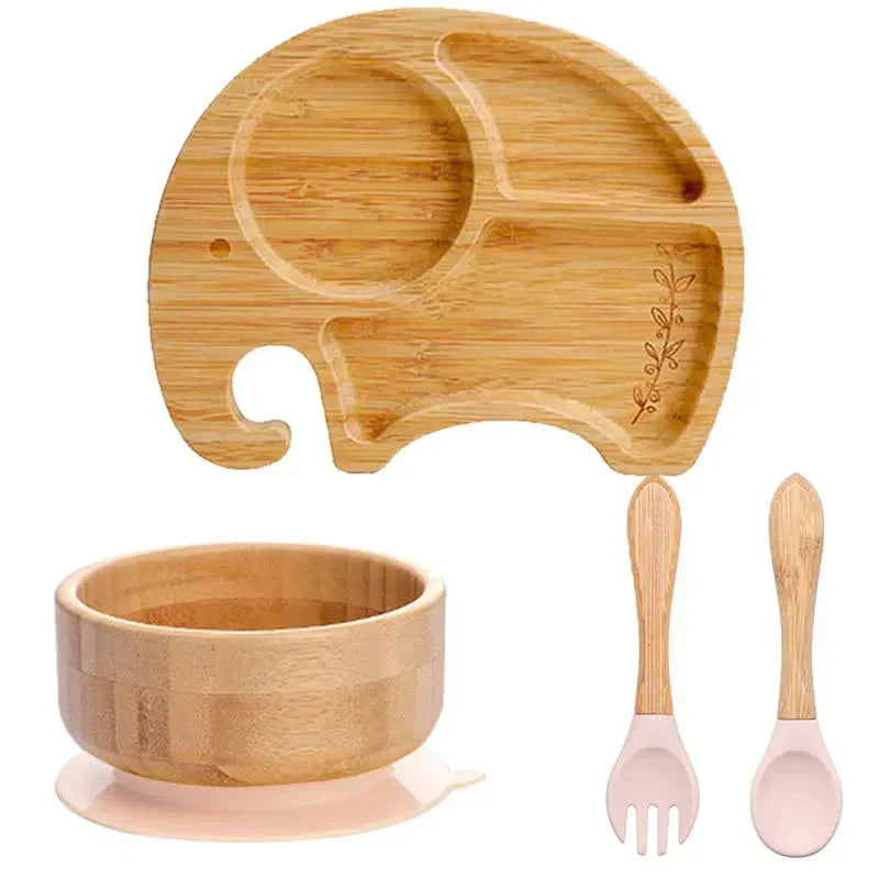 Rynx | Kids Dish Set with Suction Cup Bottom - EcoFeast
