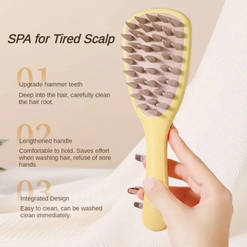 Rynx | Sale Silicone Scalp Massage Comb Shampoo Brush Hair Washing Brush Head Massager Bath Brush Body Scrubber Hair Accessories