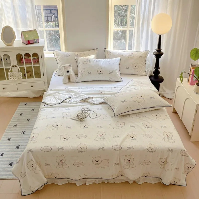 Rynx | new printed cool silk summer blanket three-piece summer cool blanket air conditioning blanket cool sleeping experience washable