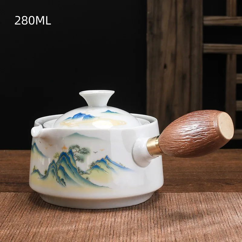 Rynx | Traditional Harmony Ceramic Rotating Teapot