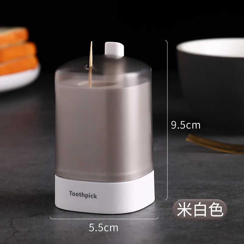 Rynx | Automatic Pop-Up Toothpick Dispenser - Portable Toothpick Holder Container for Kitchen, Restaurant, and Home Table Storage