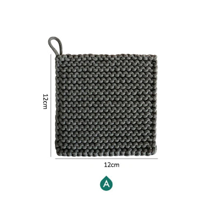 Rynx | Woven Pot Holder Cotton Coaster Heat Resistant Cup Mug Mat Coffee Tea Hot Drink Coaster Placemat Table Decoration Accessories
