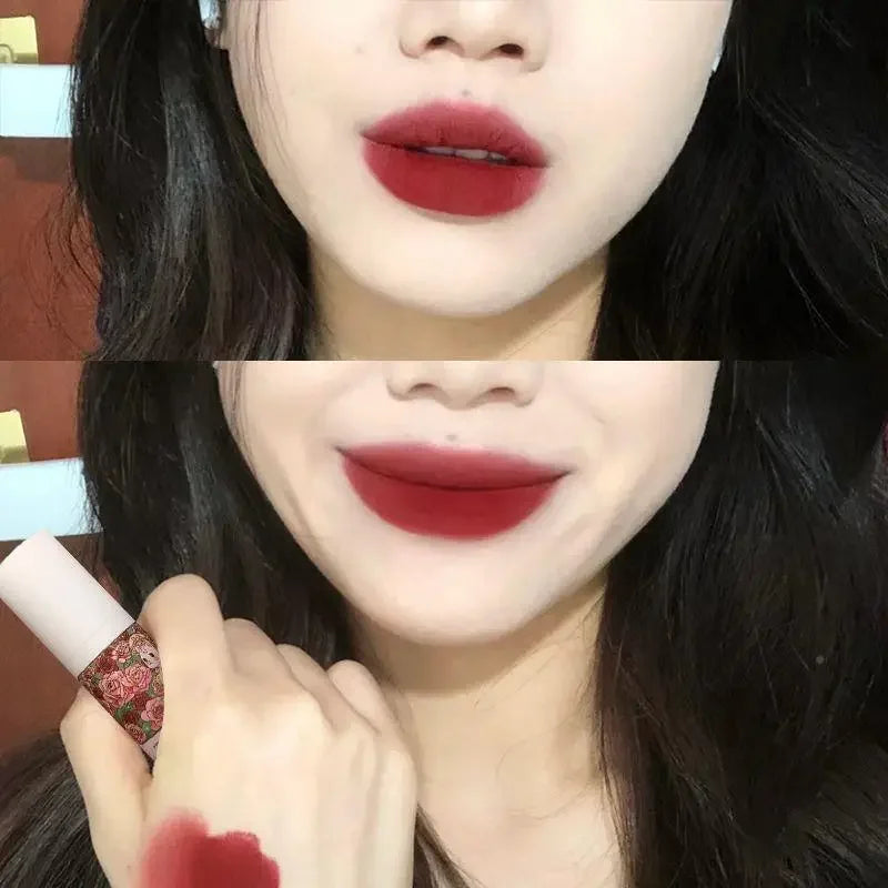 Rynx | Rose Garden Matte Muse Lip Mud Liquid Lipstick Waterproof Nude Lip Gloss Long-lasting Non-sticky Cup Sexy Women Lip Gloss Cosmetics