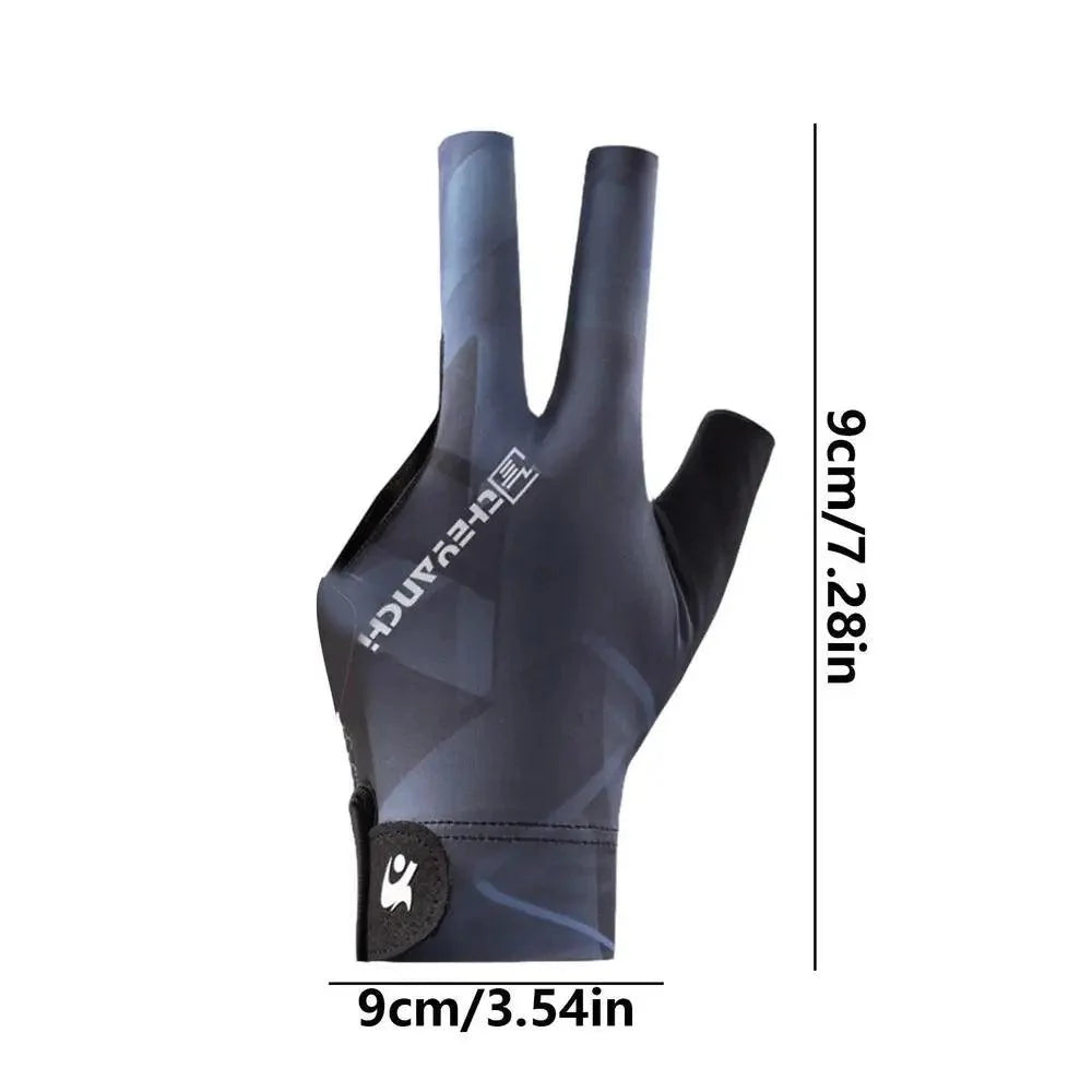 Rynx | Left-Handed Billiard Glove - Three-Finger Design for Outstanding Performance