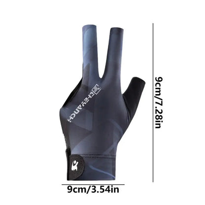 Rynx | Left-Handed Billiard Glove - Three-Finger Design for Outstanding Performance