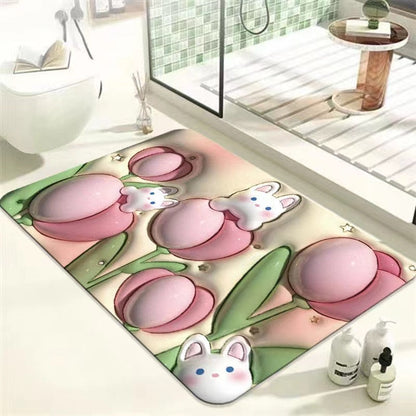 Rynx | Non-Slip Cartoon Colorful Fun Quick Water Absorbent Mat
