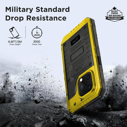 RYNX | Waterproof Rugged Metal Armor Case Shockproof Cover Screen Protector For Iphone 15 14 13 12 11 Pro Max Xs Xr Plus Se