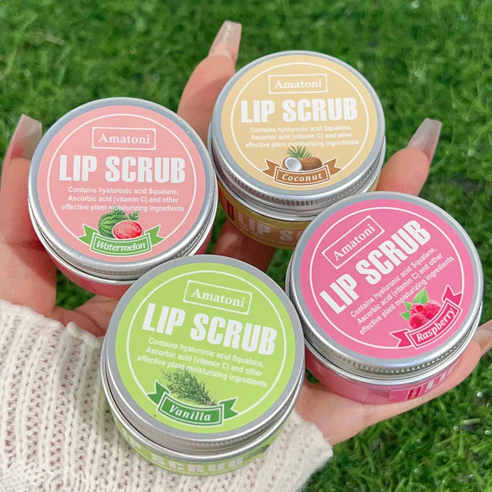 Rynx | Hydrating Fruit Flavor Lip Scrub Reduces fine lines of the lips Moisturizes Nourishing Exfoliating dead skin Lip balm Lip mask Makeup