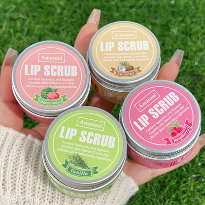 Rynx | Hydrating Fruit Flavor Lip Scrub Reduces fine lines of the lips Moisturizes Nourishing Exfoliating dead skin Lip balm Lip mask Makeup