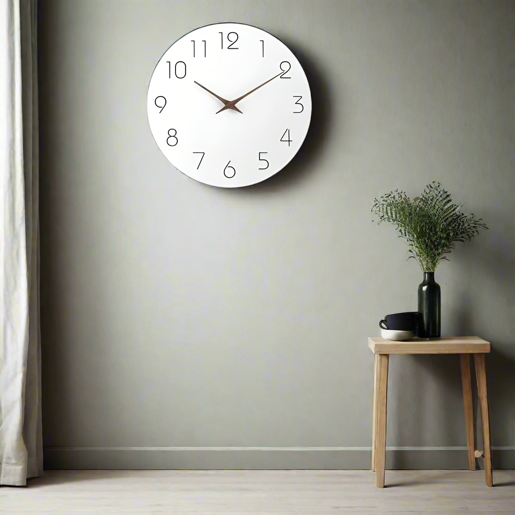 Rynx | Modern Minimalist Wall Clock - Silent Non-Ticking Design - Perfect Decor
