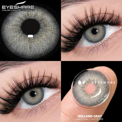 Rynx | 1 Pair Colored Contact Lenses Green Contact Fashion Blue Contact Gray Beautiful Pupils Brown Colored Lenses Yearly