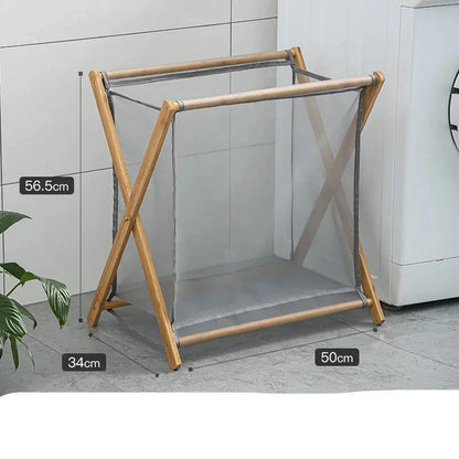 Rynx | Eco-friendly collapsible laundry basket made of bamboo - Stylish and space-saving storage solution
