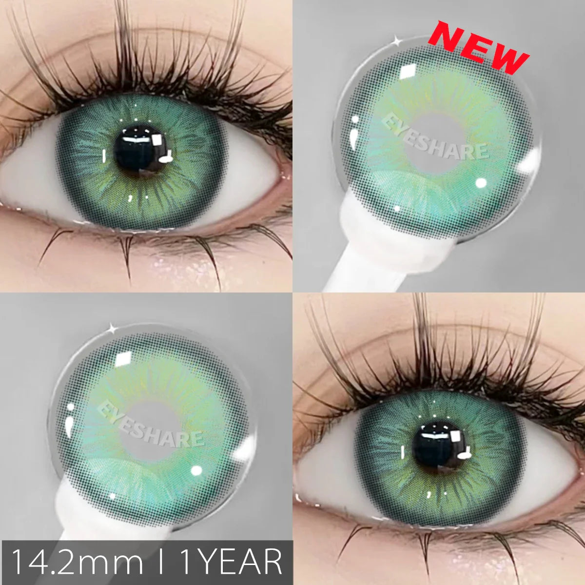 Rynx | New natural colors contact lenses for the eyes 2pcs./1pair colored beautiful pupil color lenses yearly brown eyes contact