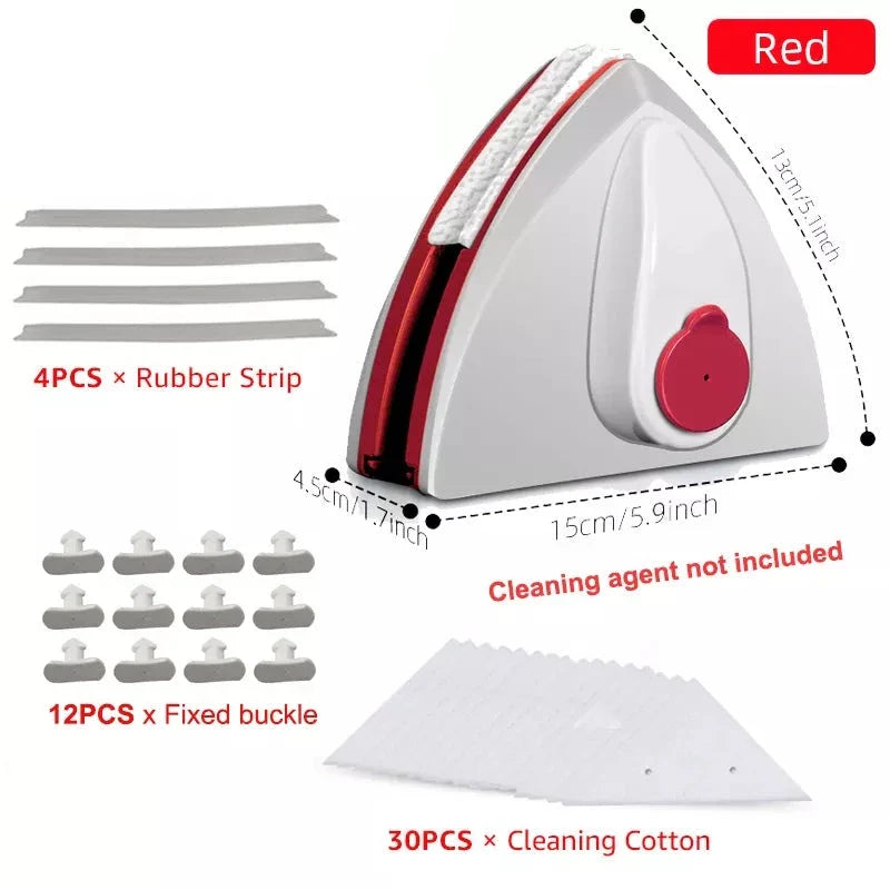 Rynx | Magnetic Double-Side Window Cleaner Brush - Automatic Water Discharge Wiper for Effortless Glass Window Cleaning