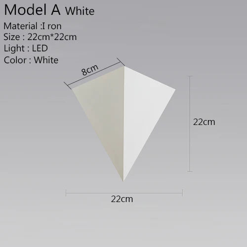 Rynx | Triangle Light - Minimalist LED Wall Lamp 3W | Indoor Lighting