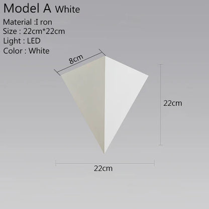 Rynx | Triangle Light - Minimalist LED Wall Lamp 3W | Indoor Lighting