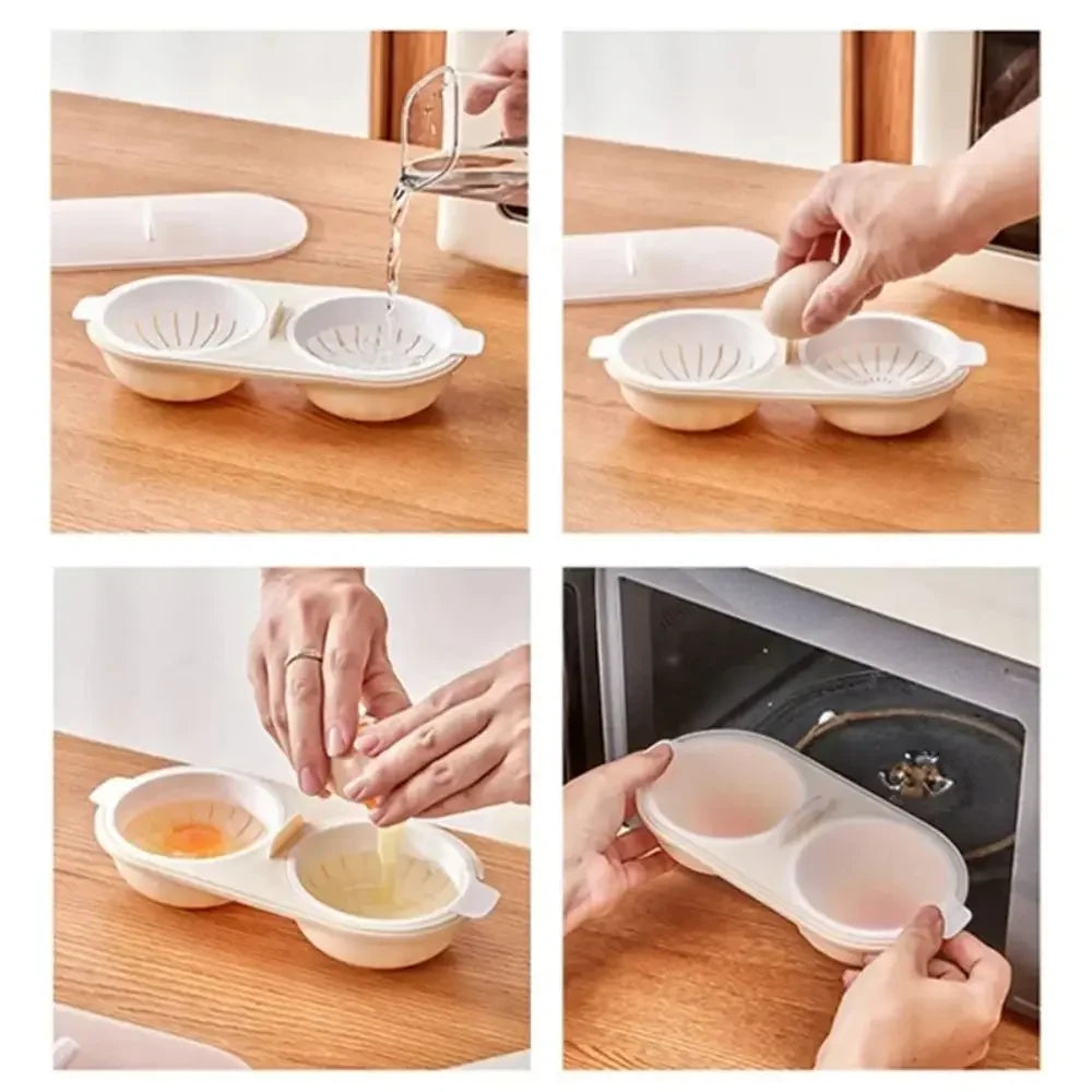 Rynx | Double Space Durable Microwave Egg Maker