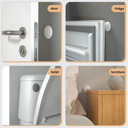 Rynx | Self-Adhesive Silicone Caps for Door Handles - Elegant Shock-Absorbing Wall Protectors (Single Unit)