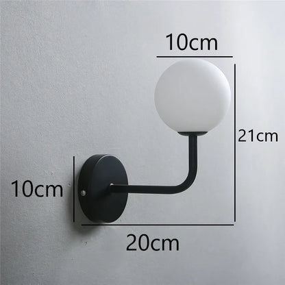 Rynx | NordicLuxe - Glass wall lamp - Modern LED lamp for bedroom and living room