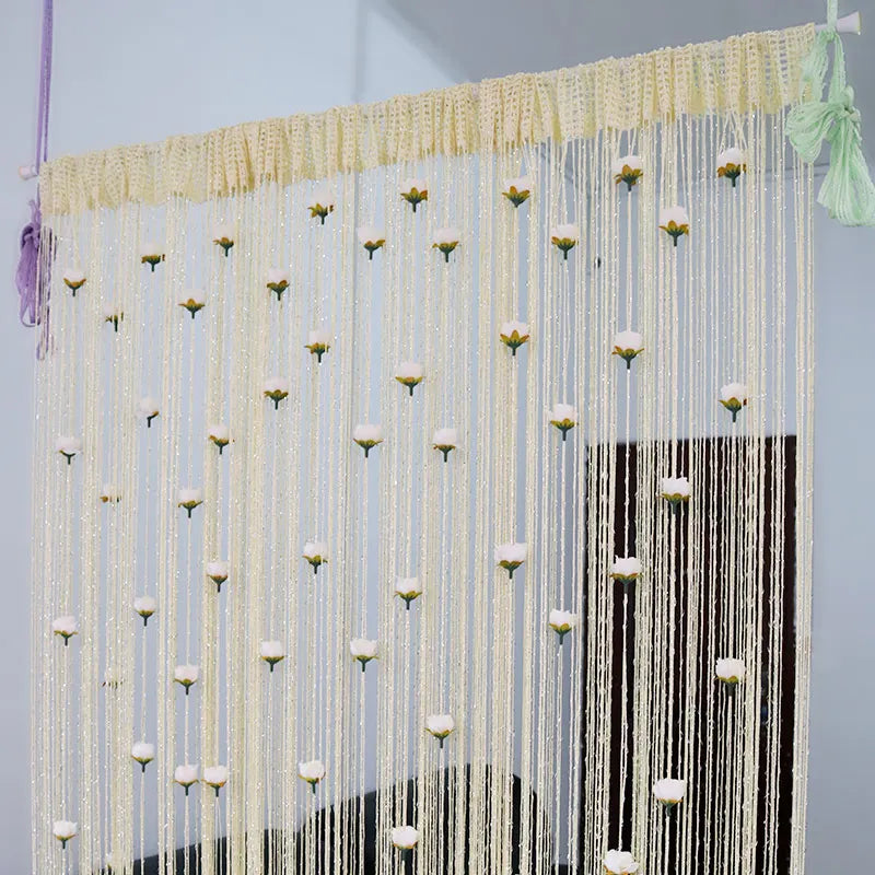 Rynx | Floral Decorative Hanging Room Divider Curtain