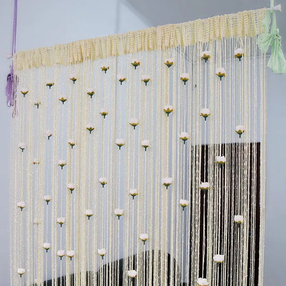 Rynx | Floral Decorative Hanging Room Divider Curtain