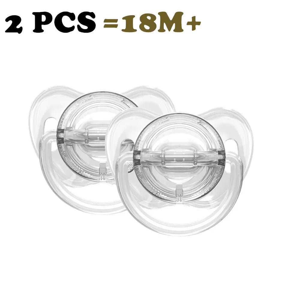 Rynx | Transparent Baby Pacifier (2 Pieces) Food Safe