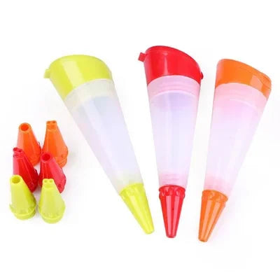 Rynx | Silicone Food Writing Pen and Decorating Tools - Ideal for Chocolate, Cake Mold, Cream Cup, Cookie Icing, Piping, Pastry Nozzles, and Kitchen Accessories