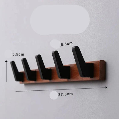 Rynx | Stylish wall coat rack made of solid wood for elegant home organization