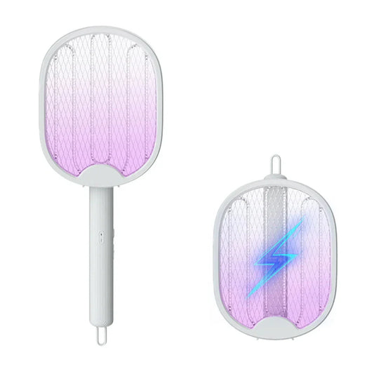 Rynx | Foldable Electric Mosquito Killer Fly Catcher USB Rechargeable Mosquito Racket Insect Killer with UV Light Bug Zapper 3000V