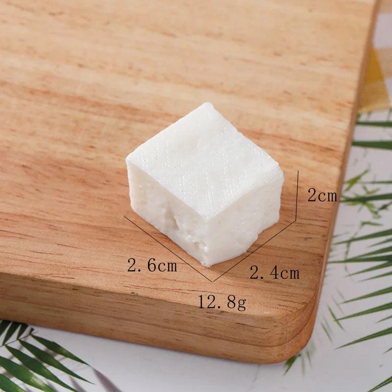 Rynx | Creative Dried Tofu Kitchen Model Set - 10 Pieces Cute Accessories for Gifts and Student Decor
