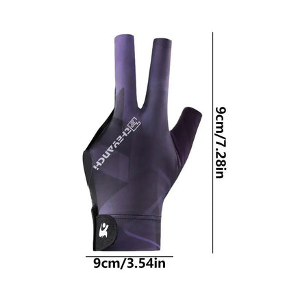 Rynx | Left-Handed Billiard Glove - Three-Finger Design for Outstanding Performance