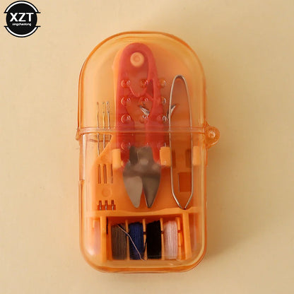 Rynx | Mini Portable Travel Sewing Kit - Complete Embroidery and Stitching Set with Needles, Thread, Thimble and Storage Box for DIY Crafts