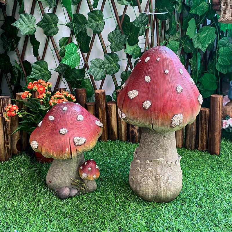 Rynx | Creative Mushrooms Outdoor Garden Decoration for Lawn and Kindergarten Landscaping