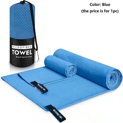 Rynx | Quick-Drying Sports Towel | Swimming Gym Fitness Camping Running Beach Towels | Blue Grey Green Orange
