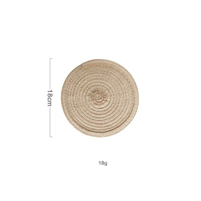 RYNX | 6-piece set anti-slip round placemats