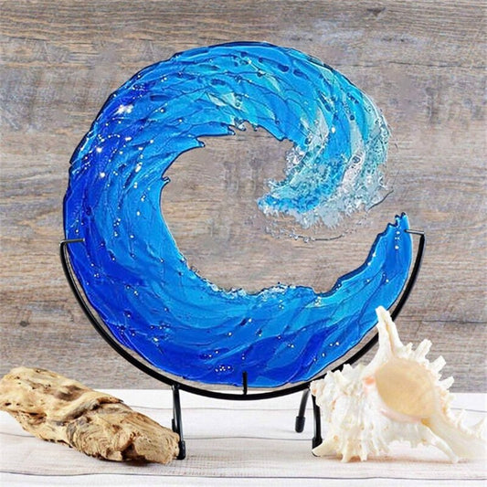 Rynx | WaveFlow artistic glass art of the majestic sea
