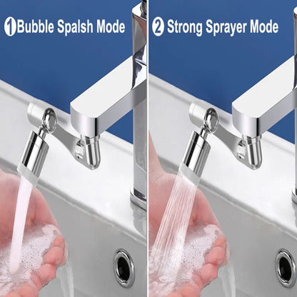 Rynx | 360 Twist: Metal Faucet Sprayer Head with Universal Rotation and Adaptor for Kitchen Tap Upgrade