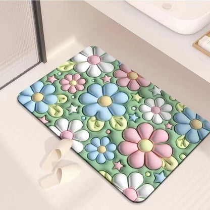 Rynx | Non-Slip Cartoon Colorful Fun Quick Water Absorbent Mat