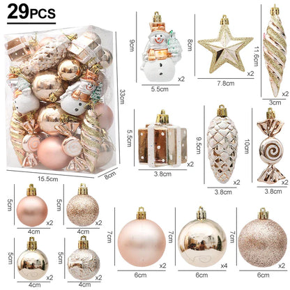 Rynx Christmas Tree Ornaments Red Candy Cane Hanging Decoration Large Pendants Set Christmas Decorations For Home 2024 Natal Navidad New Year