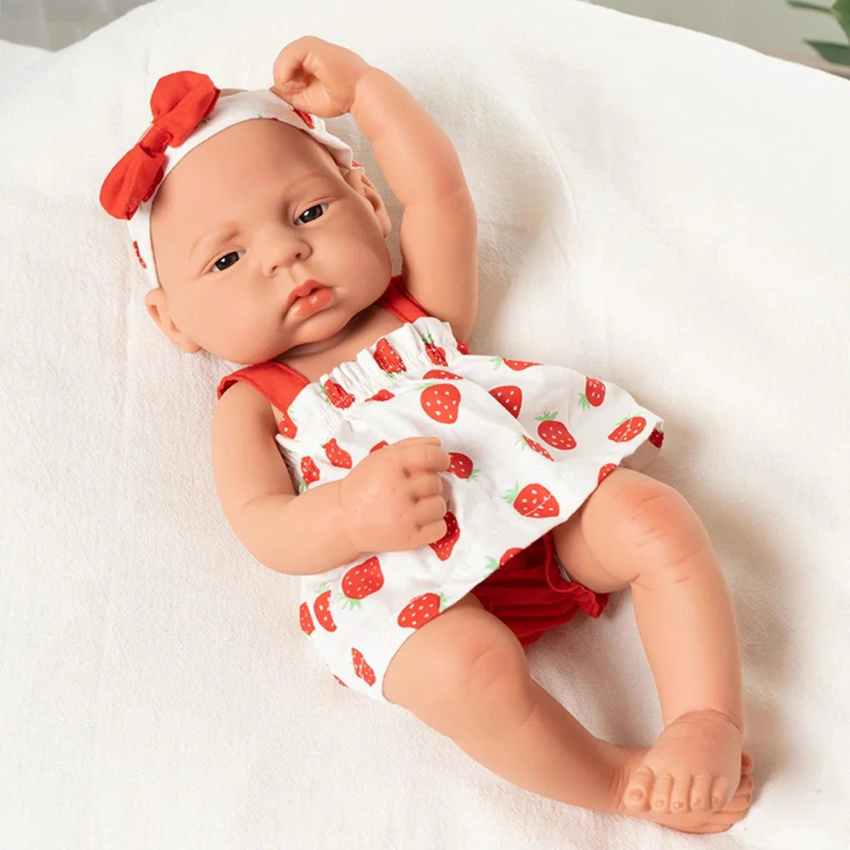Rynx | 16-Inch Life-Like Reborn Baby Girl Doll - Realistic Full Vinyl Body with Outfit, Ideal for Gifts and Collectors