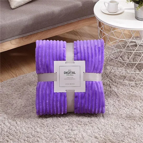 Rynx | Soft Ribbed Plush Blanket