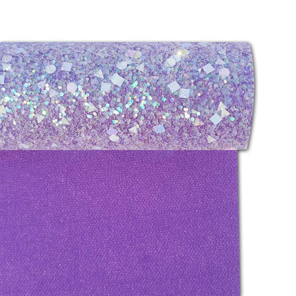 Rynx | Sparkling Purple Chunky Glitters Fabric Roll - Must-Have for Creative DIY Projects