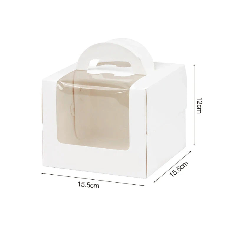Rynx Large Cake Packaging Box Portable Muffin Cupcake Container Wedding Birthday Party Supplies Baby Shower Cookie Gift Paper Boxes